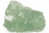 Green Cubic Fluorite Crystals with Phantoms - China #216338-2